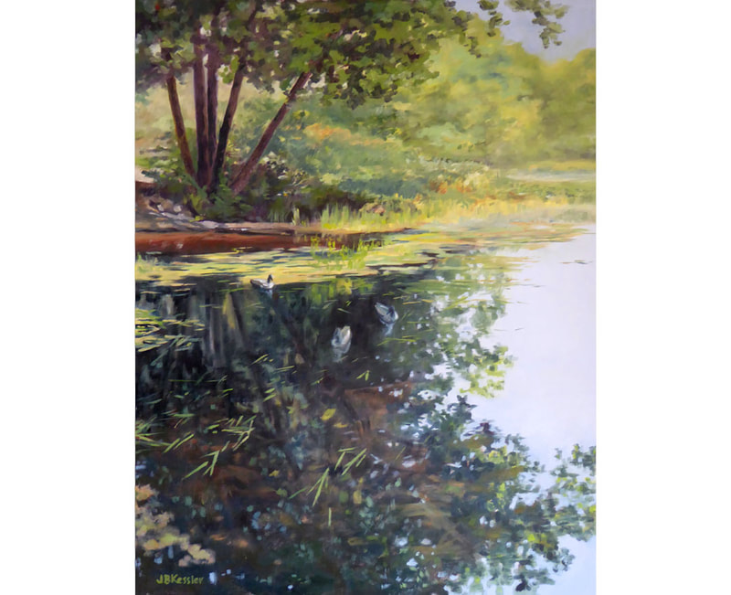 Georges Pond
22 x 28  Oil on canvas