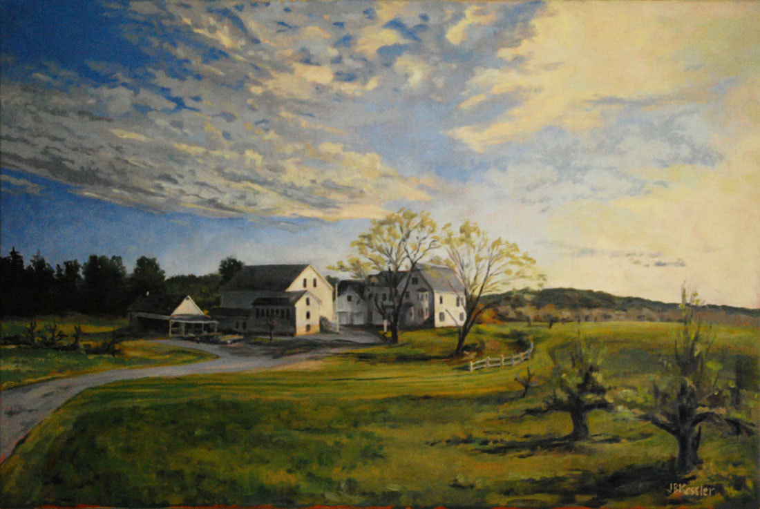 Morning at the farm
20x30 Oil on linen